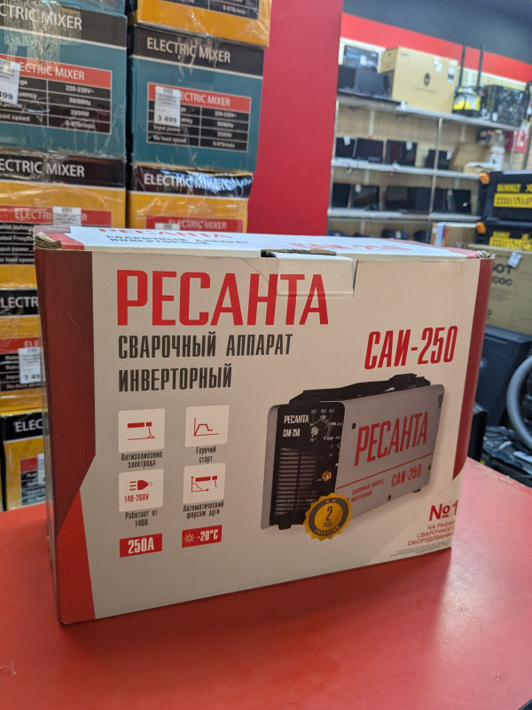 Сварочный аппарат - инвертор ММА Ресанта саи-250